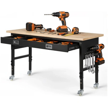 VEVOR VEVOR 1524 mm Adjustable Workbench, 680 kg L