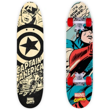 WOODEN SKATEBOARD CAPTAIN AMERICA Nav norādīts
