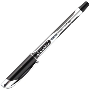 Lodīšu pildspalva CLARO SIGMA PLUS 1.0mm, melna, 1