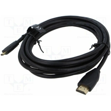 Cable; HDMI plug,micro HDMI plug; PVC; 3D,4K,ARC,H