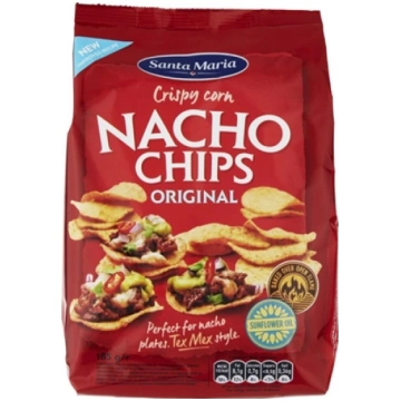Načos kukurūzas čipsi 185g, Santa Maria 450-22915