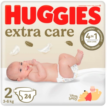 Huggies Extra Care 2 autiņbiksītes jaundzimušajiem