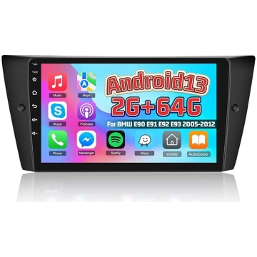 [2+64G] Android 13 auto radio BMW E90 E91 E92 E93 