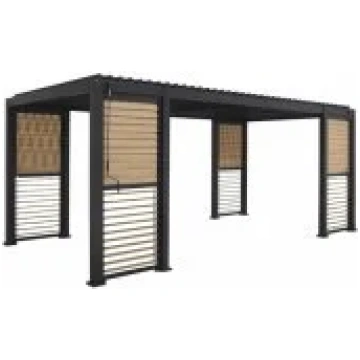 Evelekt MIRADOR-111 with Louvered Walls 3x6m Dark 