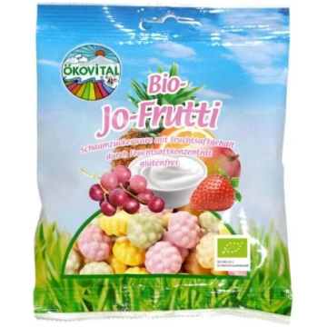 Jogurta augļu želejkonfektes BIO 80g Ökovital