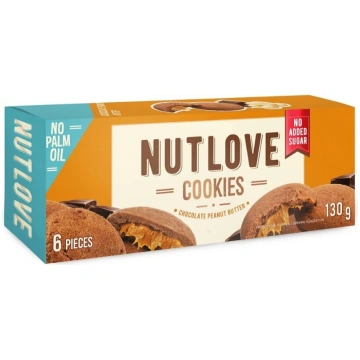 Šokolādes zemesriekstu sviesta cepumi NUTLOVE, bez