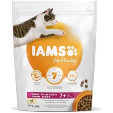 IAMS CAT SENIOR With Chicken - sausā barība kaķiem