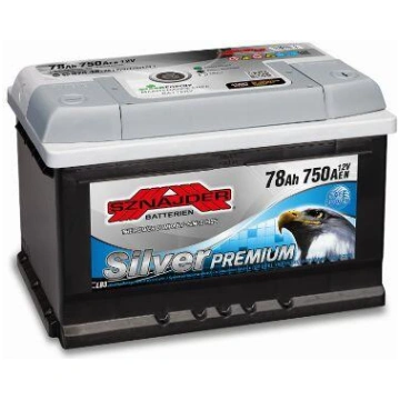 Auto akumulators 12 V / 78 AH / 750 A EN SZNAJDER 
