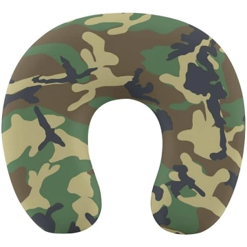 Ceļojuma spilvens Memory Foam Classic Black Camouf