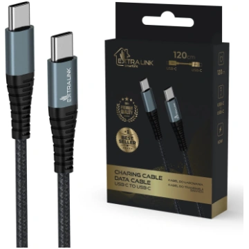 Extralink SMART LIFE CABLE 60W, USB-C to USB-C 120