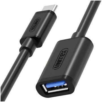 Unitek Cable USB type-C to USB AF, Y-C476BK