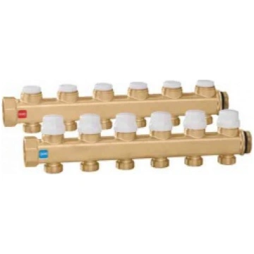 *CALEFFI Misiņa kolektori 3 ceļu