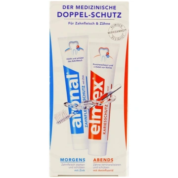 ELMEX + Aronal zobu pastu komplekts, 75ml x 2