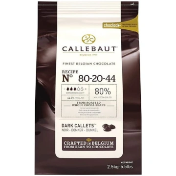 Callebaut „Powerful“ 80 % tumšās šokolādes gabaliņ