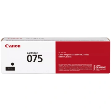 Canon CRG 075 BK (6365C002) Toner Cartridge, Black