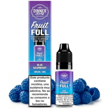 Dinner Lady Fruit Full Blue Raspberry 10ml Salt E-