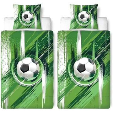 MTOnlinehandel Fußball Bettwäsche 135x200, Kinderb