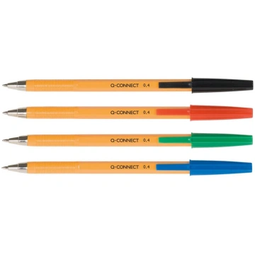 Lodīšu pildspalva, 0,4 mm, zila Q-Connect