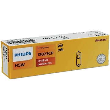 PHILIPS auto spuldze 12V H5W BA9S 1.gab