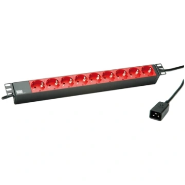 Bachmann 19" socket strip 9x protective contact C2