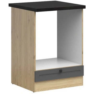 Virtuves skapītis Junona Line, brūns/pelēks Black 