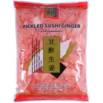 Pickled sushi ginger with sweeteners Gari, pink, 1