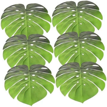 Pack of 6 Monstera Leaf Place Mats Made of EVA Pla