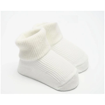 TOMBIS kokvilnas zeķītes 5-8cm, baltas 54120