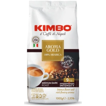 Kafijas pupiņas Kimbo Aroma Gold 1 Kg