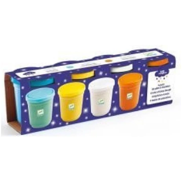 Djeco Plastilīns ar spīdumiņiem - 4 krāsas, DJ0902