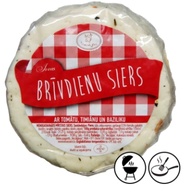 Ievas Brīvdienu siers ar tomātu, baziliku, timiānu