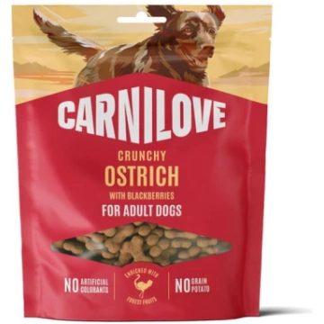 Carnilove Crunchy Snack Ostrich gardumi suņiem ar 