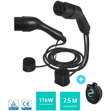 KABELIS 11 KW 16A 7.5M TYPE 2 TYPE 2 EV CHARGE