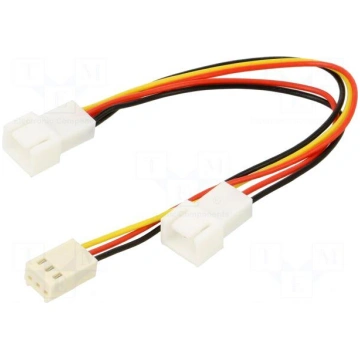 Wire: for fan supplying | Plug: straight | splitte