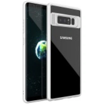 IPAKY Hybrid TPU Frame Clear Acrylic Back Case for