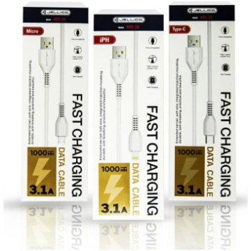Kabel USB Jellico USB-A - microUSB 1 m Bialy (6972