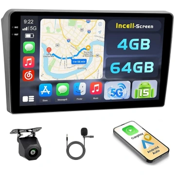Hikity Android 15 4+64G auto radio Peugeot 407 200