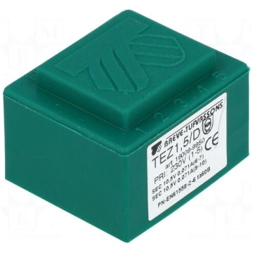 Transformer: encapsulated | 1.5VA | 230VAC | 10.5V