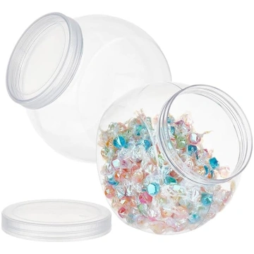OLYCRAFT 2 apaļu plastmasas konfekšu trauku iepako