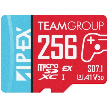 APEX SD7.1 256 GB SDXC (rot/blau MicroSD Express) 