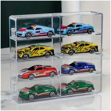 1gab 1/64 mēroga rotaļu auto akrila vitrīna - kris