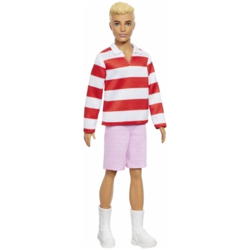 BARBIE Ken Fashionistas lelle -Sarkanbalts strīpot