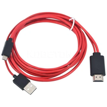 RoGer 4K 30Hz Ultra HD microUSB uz HDMI 2m Vads (R