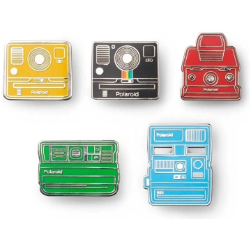 Polaroid Camera Pin Badge Collector"s Kit