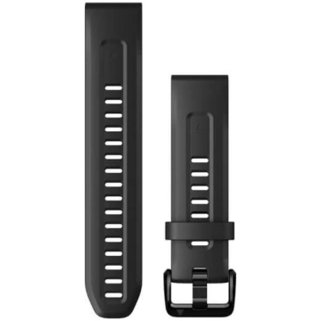 GARMIN QuickFit Band 20mm, Black Silicone 010-1310