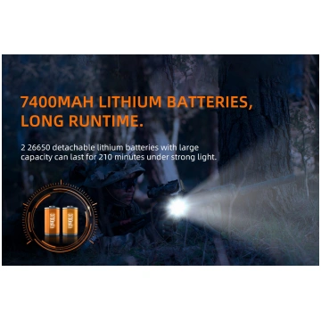 Flashlight L3, 2700lm, with focus, with recargable