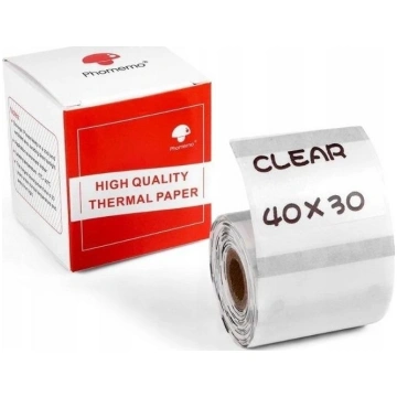 Phomemo Adhesive Paper Stickers 40x30mm Transparen