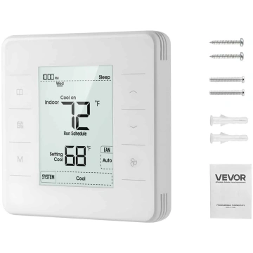 VEVOR 7 dienu programmējams termostats mājai, LED