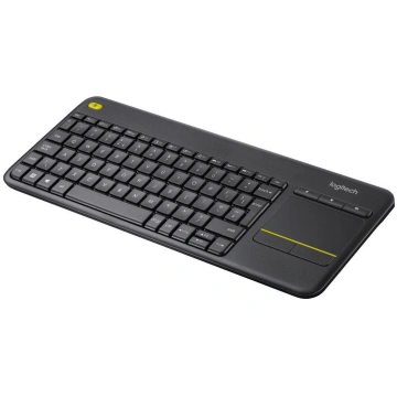 Logitech K400 Plus Keyboard, UK Wireless Touch, Bl