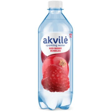 Aromatizēts dzeramais ūdens AKVILE ar sarkano ogu 